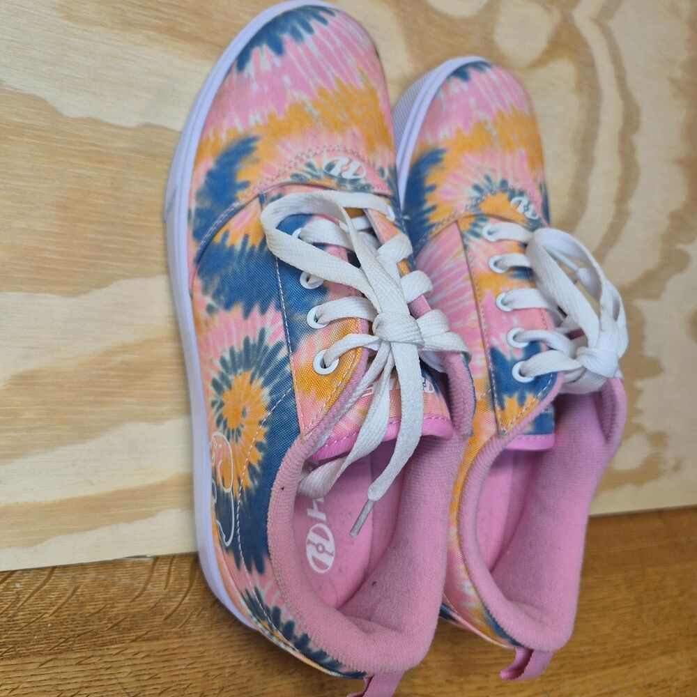 Heelys Womens Size 8 Tie Dye Pink Blue Orange Skate Shoes Sneakers